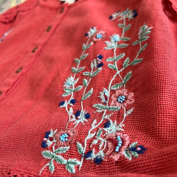 FOREVER 21 Coral Knit Embroidered Top - Picture 5 of 10